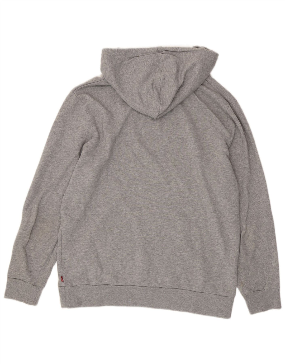 Męski sweter z kapturem i grafiką Levi's, średnioszary, bawełniany w cętki
