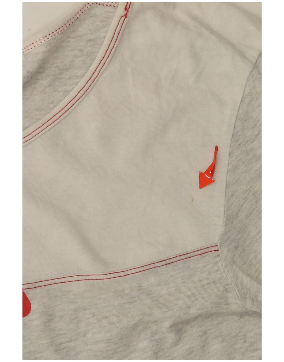 Damski top graficzny FILA z długim rękawem, UK 12, średnioszary, nakrapiany