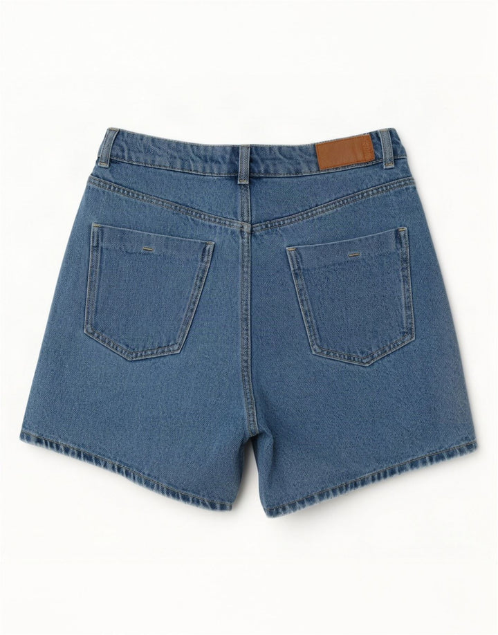 Damskie spodenki jeansowe Zara z wysokim stanem EU 40 Medium W30 niebieskie