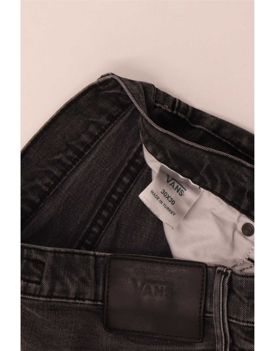 Męskie jeansy Vans Slim W30 L27 Szara bawełna