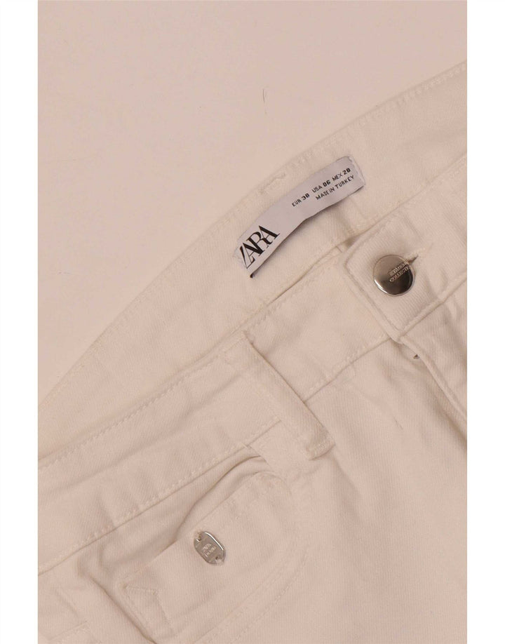 Damskie jeansy skinny Zara EU 38 Small W28 L27 Białe