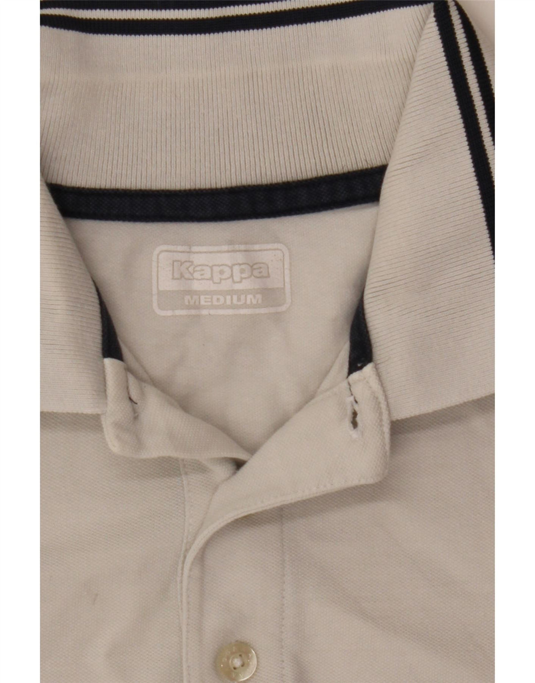 Męska koszulka polo Kappa, średnia biel