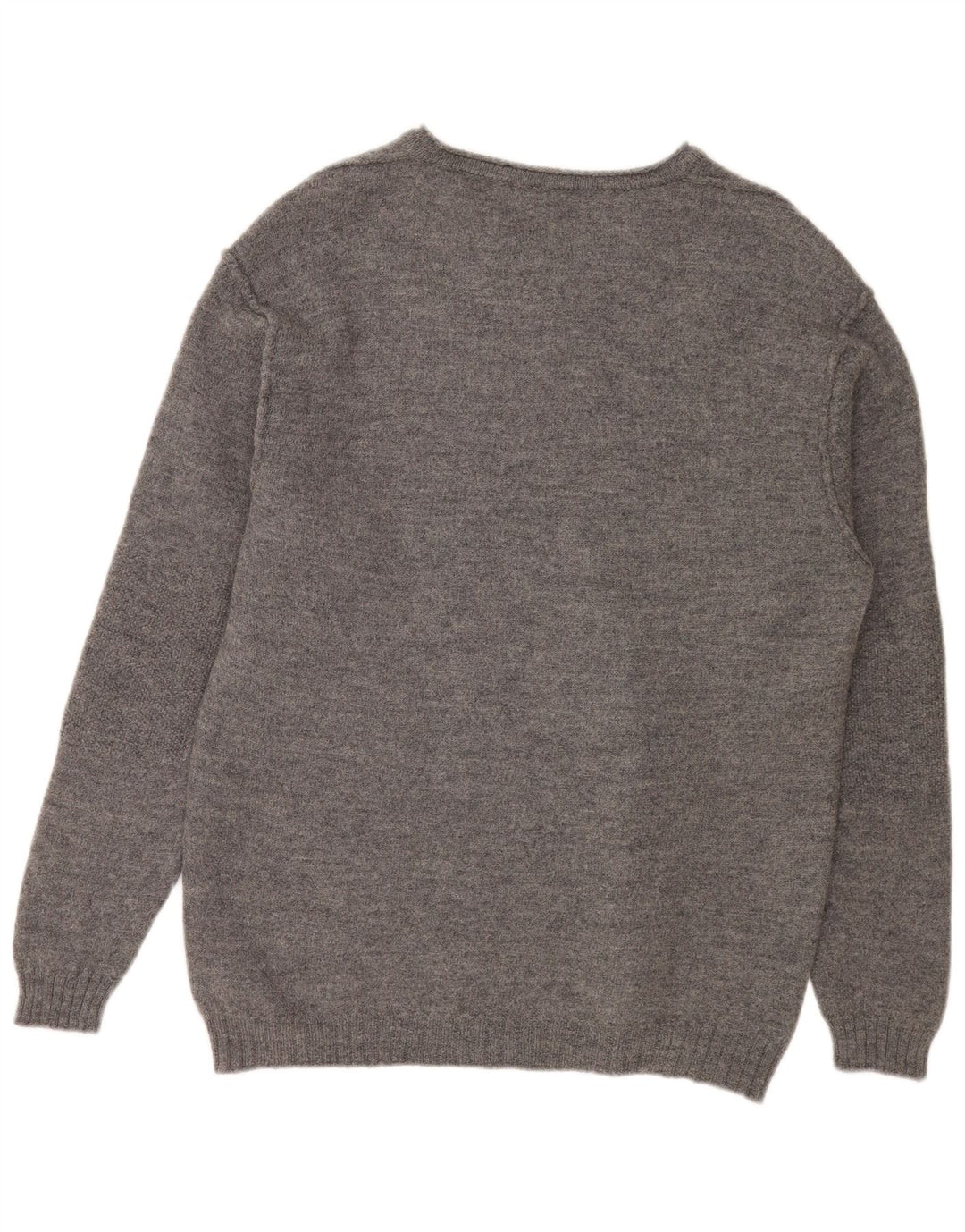 Męski sweter Sixty z dekoltem w kształcie litery V, 2XL, szara wełna