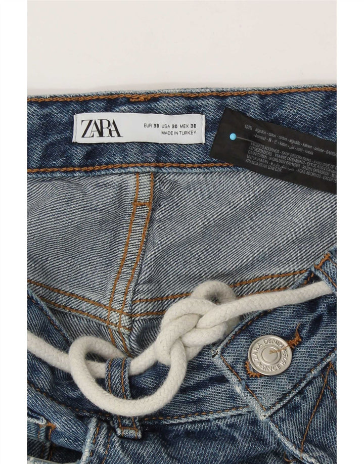 Męskie spodenki jeansowe Zara w trudnej sytuacji EU 38 Small W30, niebieska bawełna