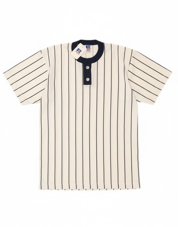 T-shirt chłopięcy Russell Athletic Top 14-15 lat, duży, bawełniany w białe paski