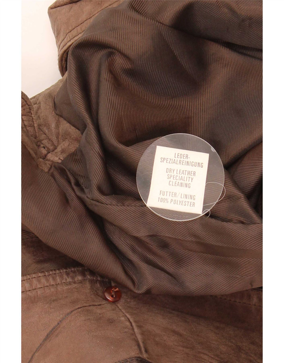 Vintage męska kamizelka skórzana IT 58 2XL brązowa