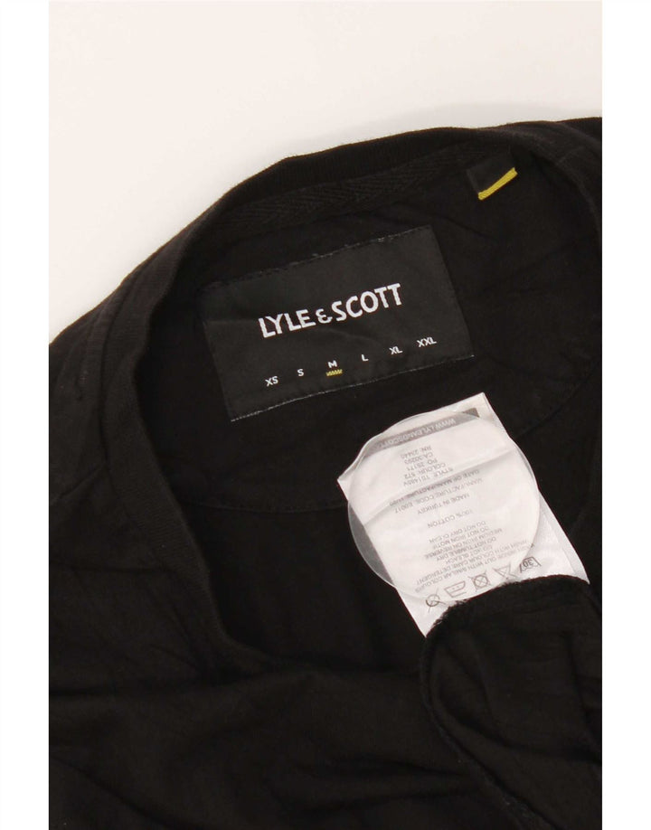 T-shirt męski Lyle & Scott, średni czarny, bawełniany