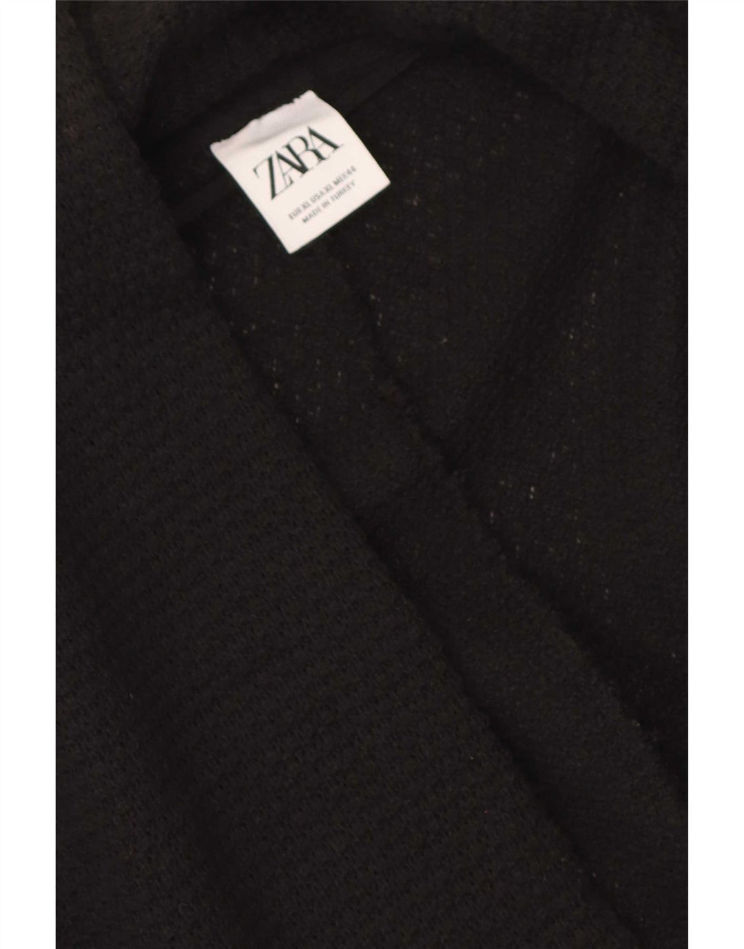 Męski sweter o przedłużonym kroju Zara, XL, czarny