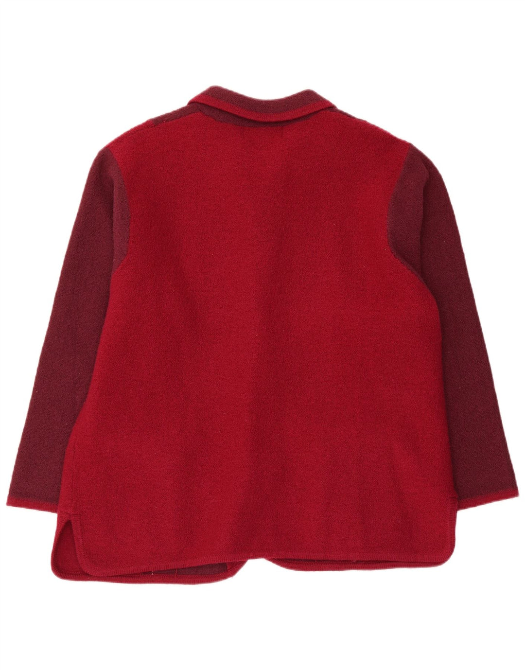 Damska marynarka CASAMIA o luźnym kroju UK 16, duży bordowy blok kolorów