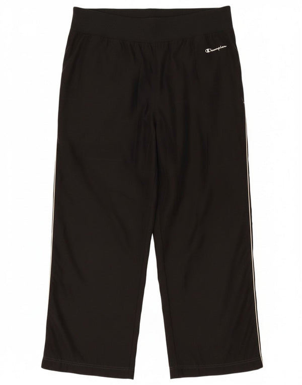 Damskie spodnie dresowe Champion UK 14, duże, czarne, poliestrowe