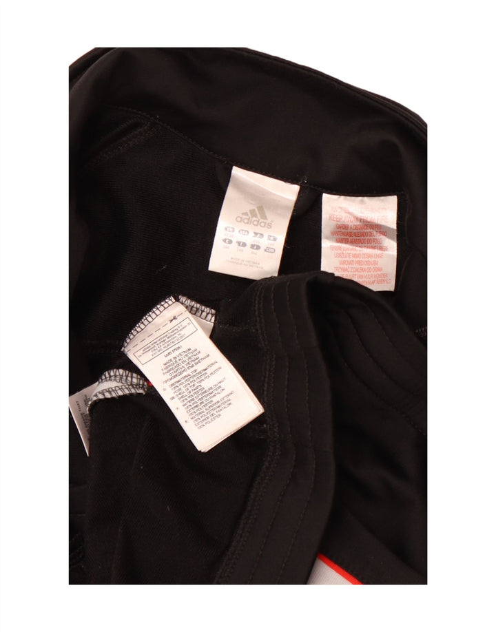 Kurtka dresowa ADIDAS dziewczęca, 13-14 lat, czarna, sportowa z blokami kolorów