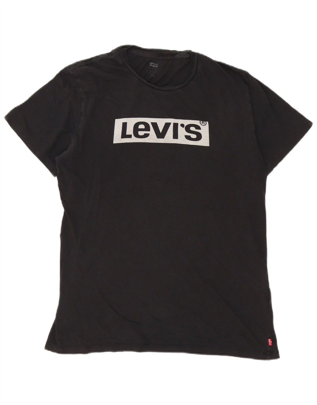 Męska koszulka z grafiką Levi's Top, średnia czarna bawełna