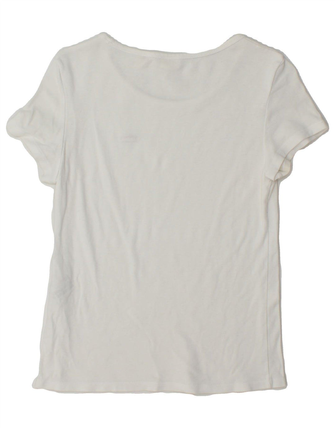 LEVI'S Womens T-Shirt Top UK 12 Medium White Cotton Vintage Levi's and Second-Hand Levi's from Messina Hembry 