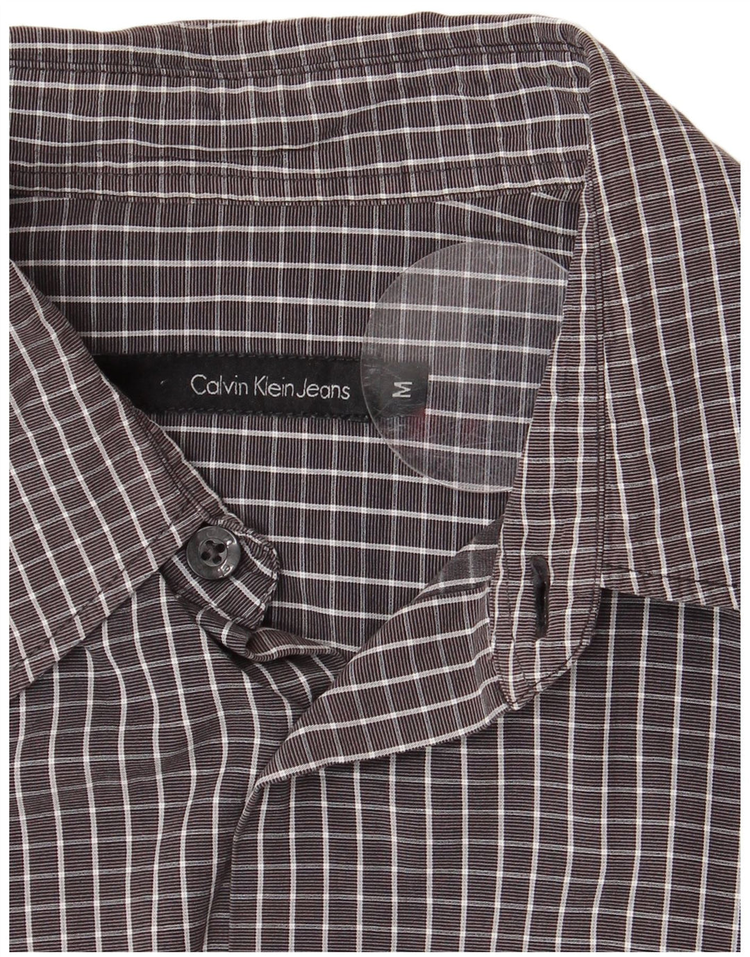 Koszula męska CALVIN KLEIN JEANS, średnia szara kratka