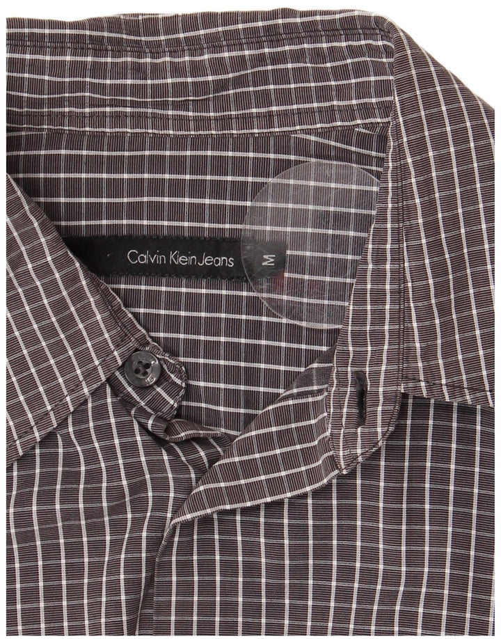 Koszula męska CALVIN KLEIN JEANS, średnia szara kratka