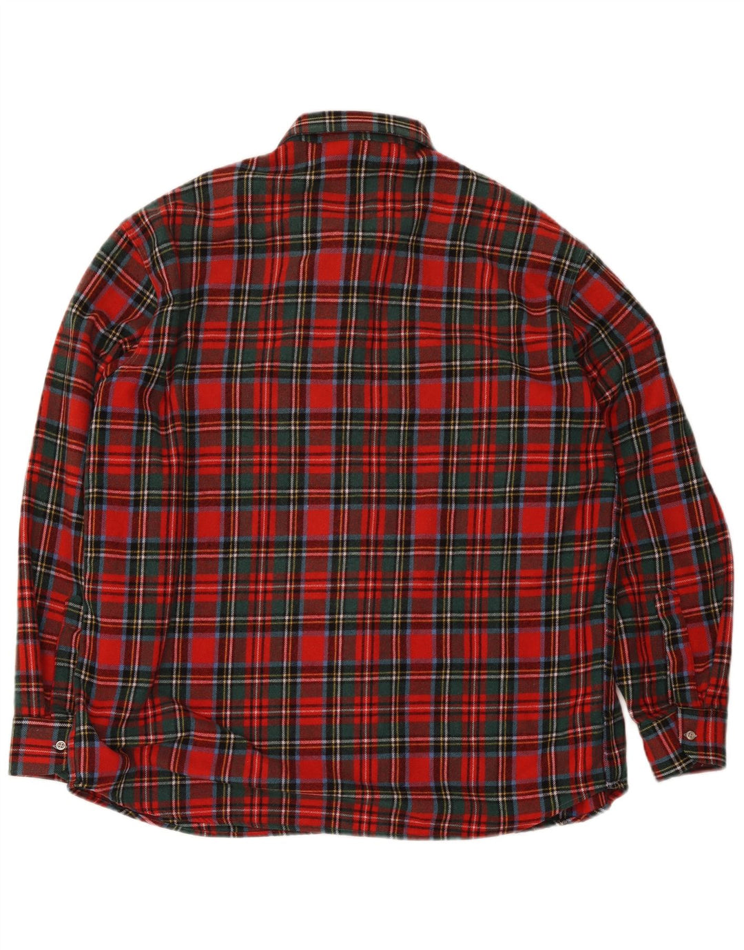 Vintage męska koszula flanelowa XL w czerwoną kratę