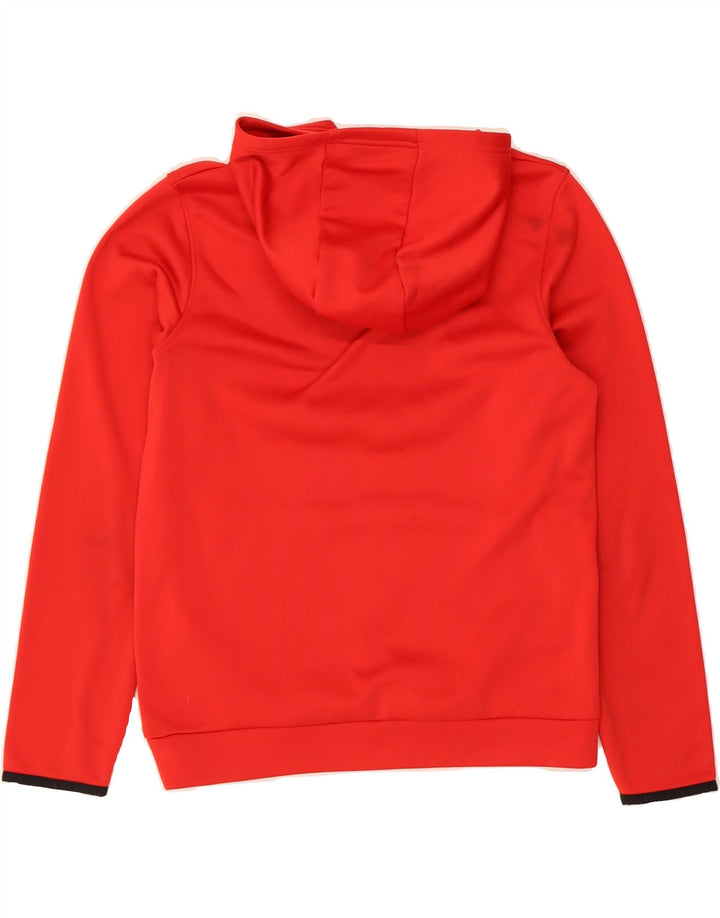 UNDER ARMOUR Boys Graphic Hoodie Jumper 14-15 Years Large Red Polyester Vintage Under Armour and Second-Hand Under Armour from Messina Hembry 