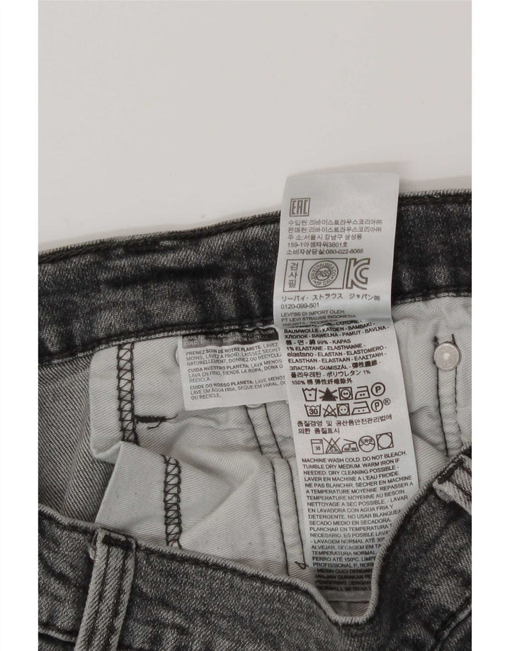 Męskie jeansy Levi's 511 Skinny W33 L27 Szara bawełna