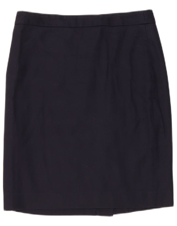 J. CREW Damska prosta spódnica US 0 XS W28 Granatowa bawełna