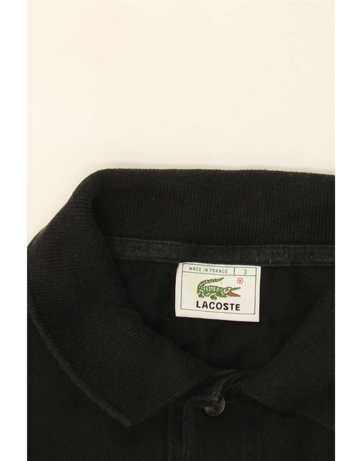 Męska koszulka polo Lacoste z długim rękawem, rozmiar 3, mała czarna