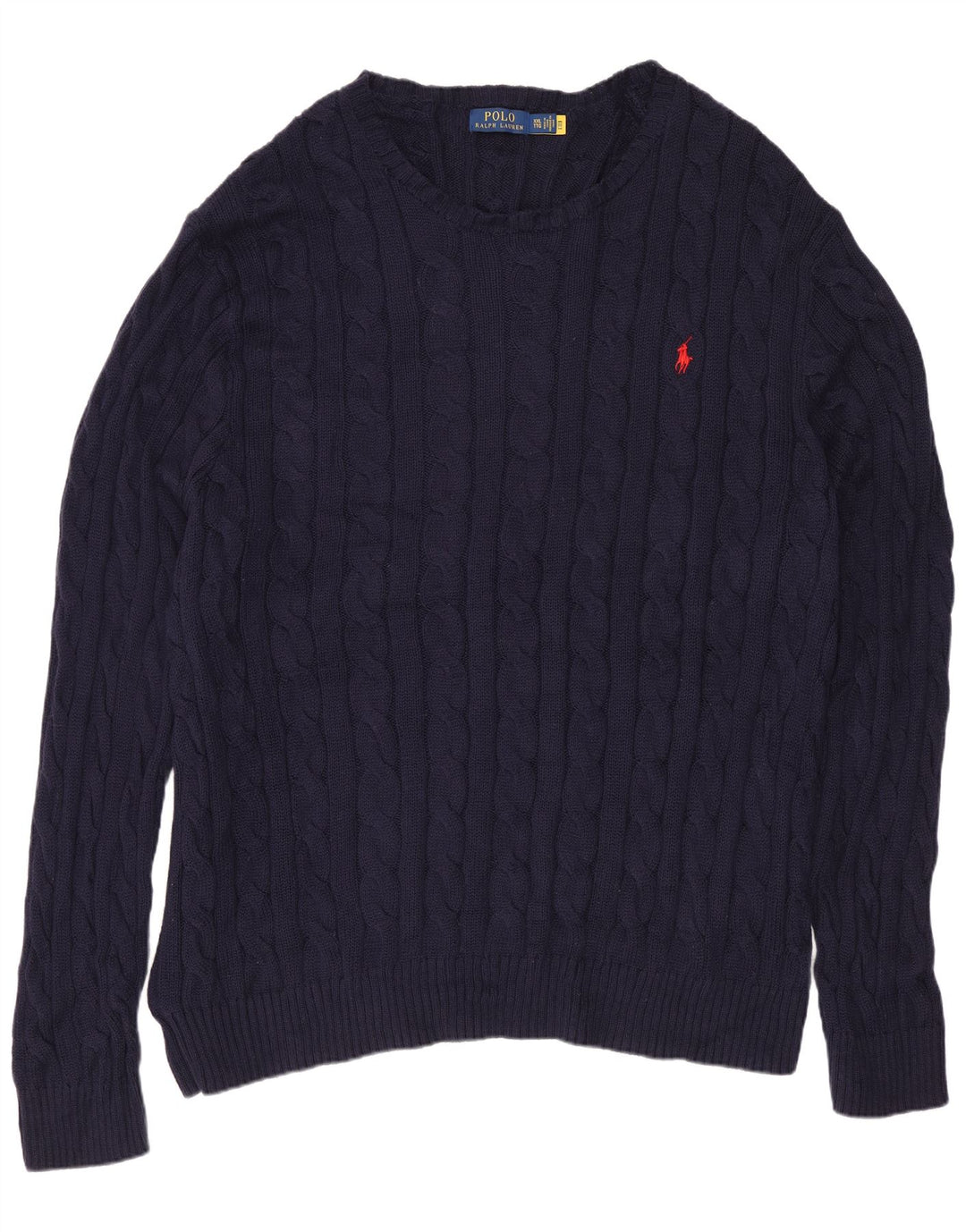 POLO RALPH LAUREN Męski sweter z dekoltem w łódkę, 2XL, granatowy, bawełniany