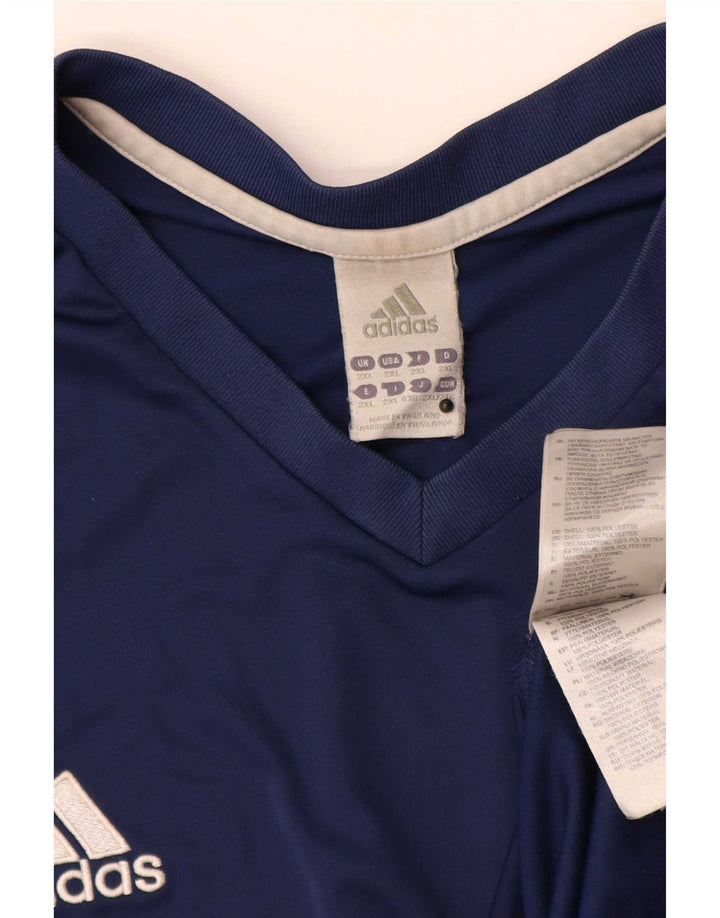 T-shirt męski Adidas Top 2XL granatowy poliester
