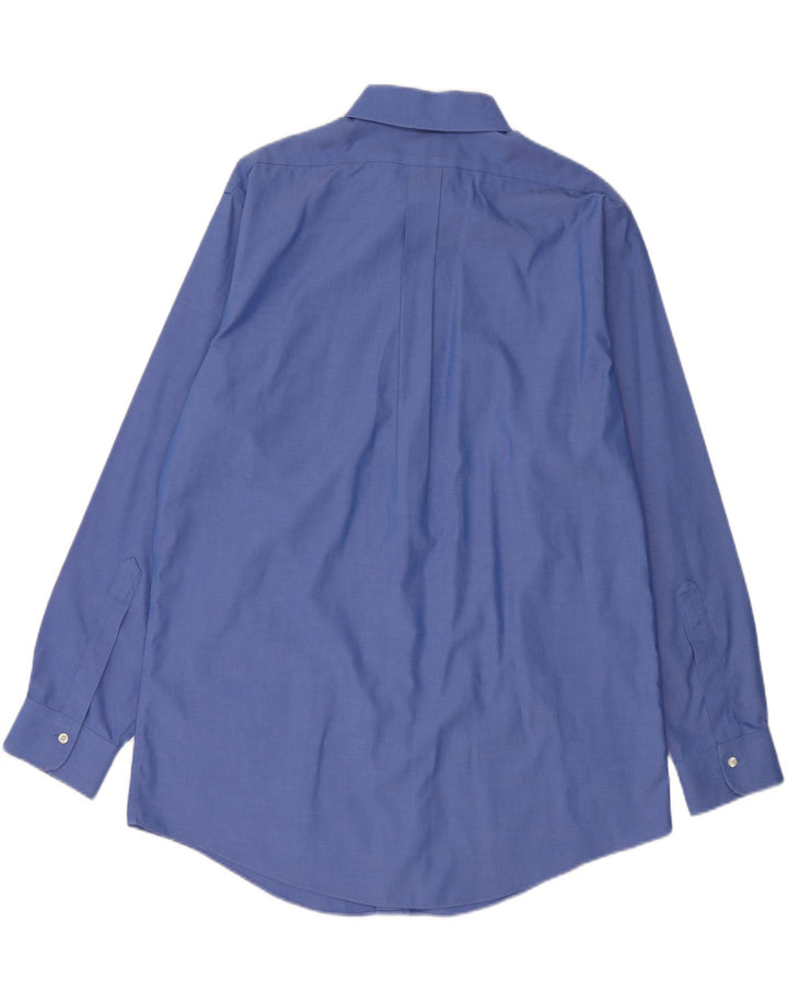 BROOKS BROTHERS Męska koszula Regent w rozmiarze 16 1/2, duża, niebieska bawełniana