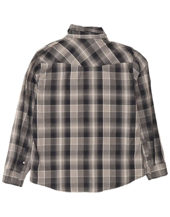 Koszula męska Levi's XL, bawełniana, szara krata