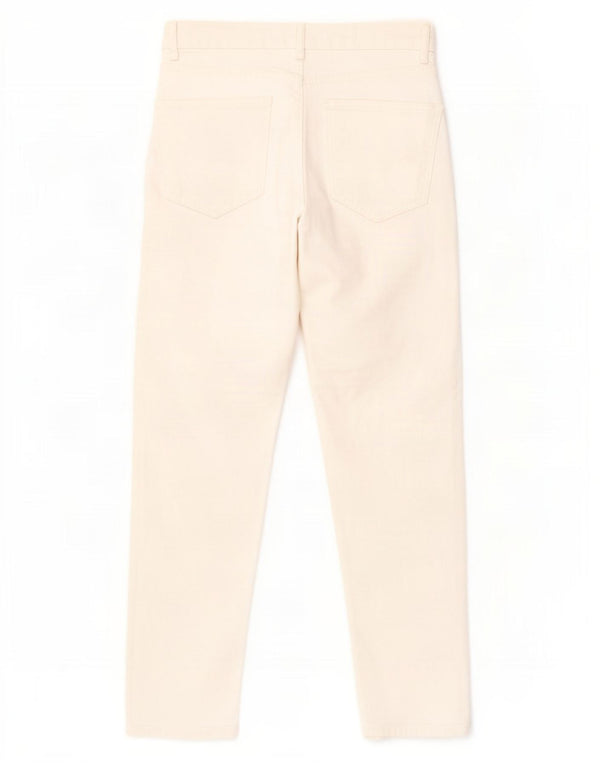 Damskie jeansy z wysokim stanem Zara EU 36 XS W26 L27 Złamana biała bawełna