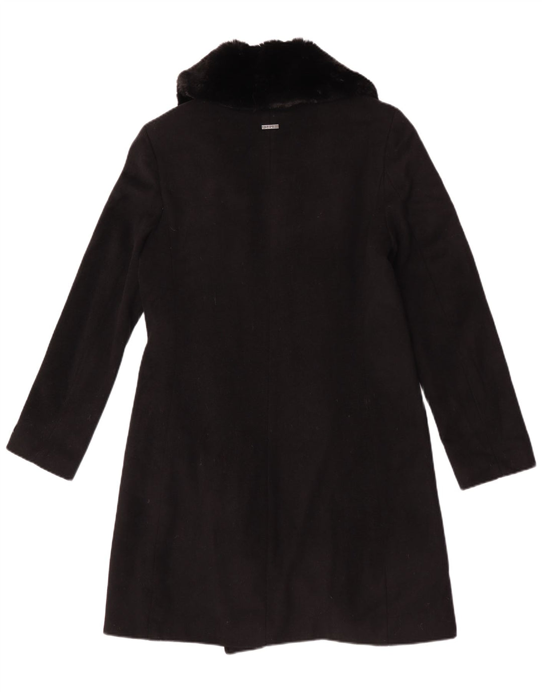 Płaszcz damski Dkny UK 10, mały, czarny, wełniany