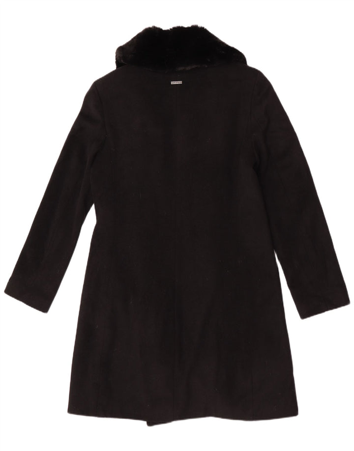Płaszcz damski Dkny UK 10, mały, czarny, wełniany
