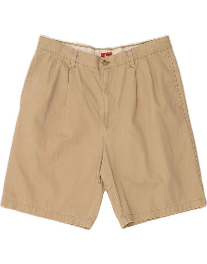 IZOD Mens Pegged Chino Shorts W36 Large Beige Cotton Vintage Izod and Second-Hand Izod from Messina Hembry 