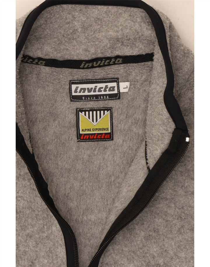 Męska kamizelka polarowa Invicta UK 40, duża, szary poliester
