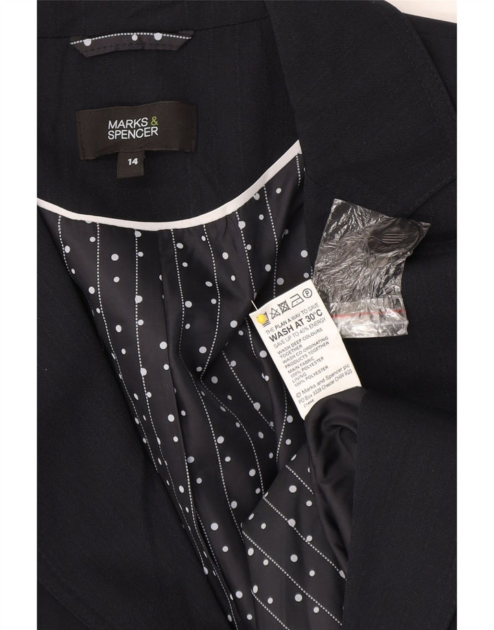 Marks & Spencer Damska marynarka UK 14 w średnie granatowe paski