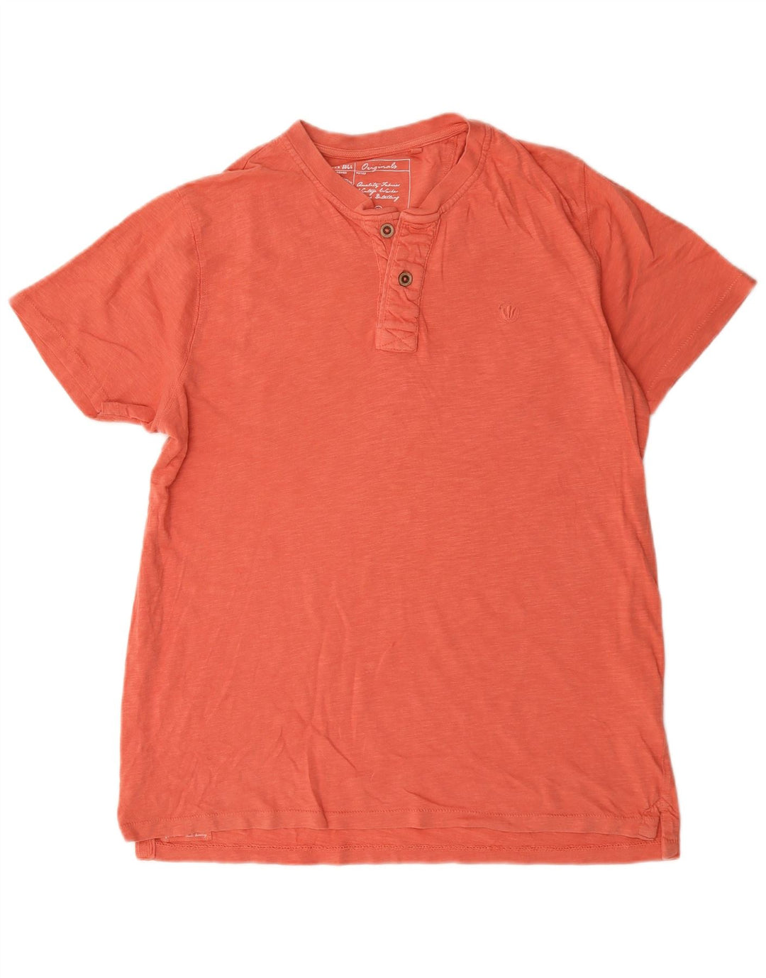 T-shirt męski Fat Face, średni, pomarańczowy, nakrapiany bawełniany