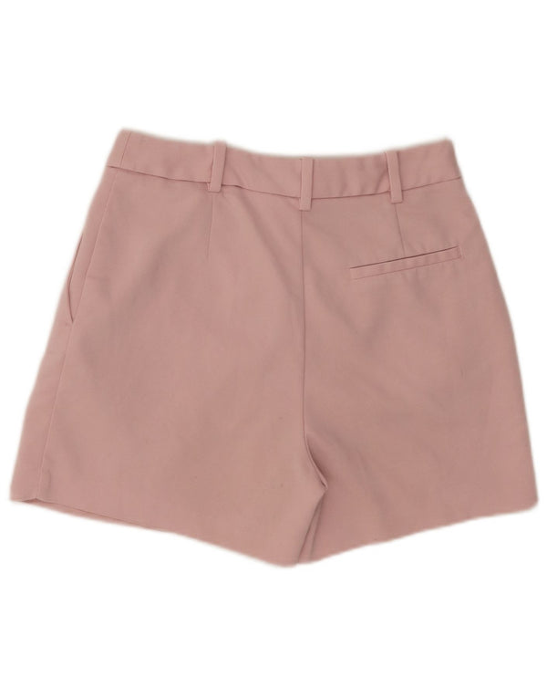 Damskie spodenki chino z wysokim stanem Zara, małe W26, różowe, bawełniane