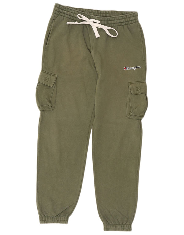 Męskie spodnie dresowe Champion Cargo Joggers, duże, bawełniane w kolorze khaki