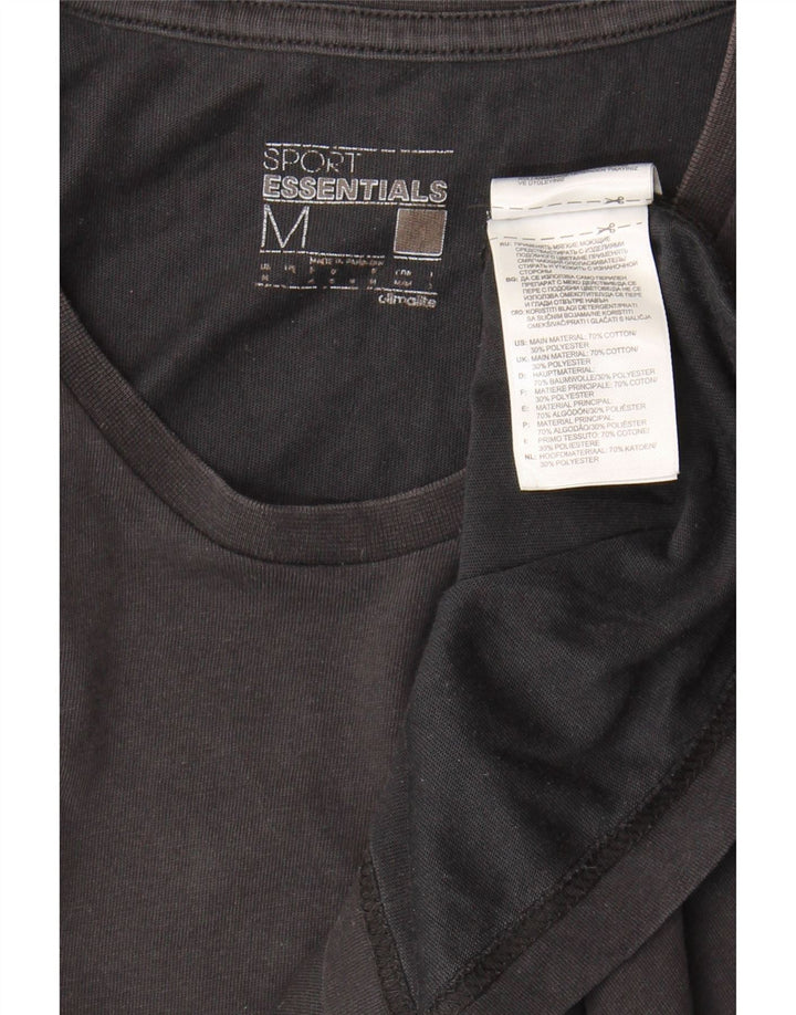 Męska koszulka Adidas Climalite Top, średnia, czarna bawełna