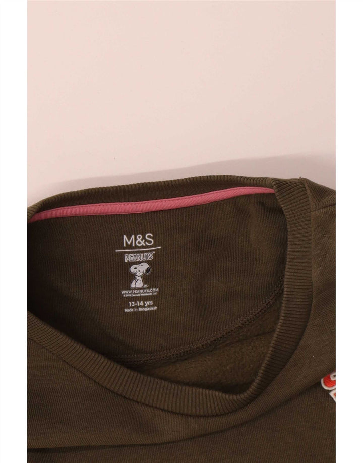 Bluza dziewczęca Marks & Spencer Peanuts 13-14 lat, khaki