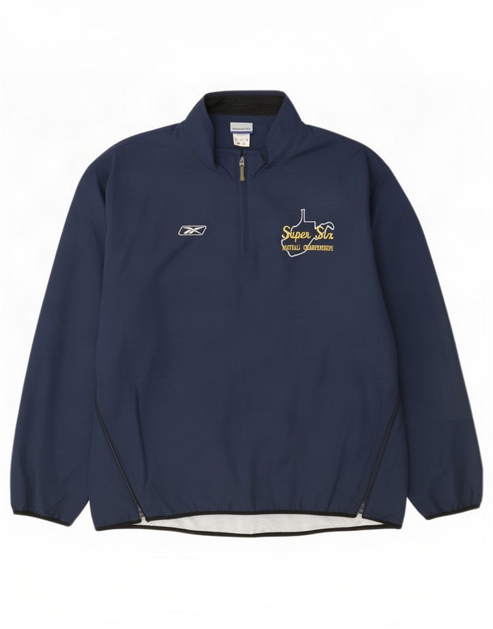 Męska kurtka przeciwdeszczowa Reebok UK 42 XL, granatowa, poliester