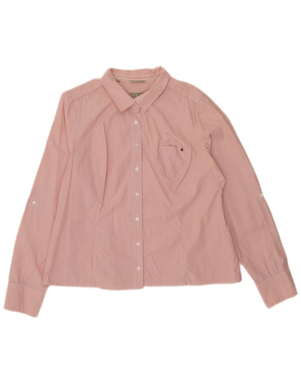 Koszula damska Guess UK 18 XL w różowe prążki