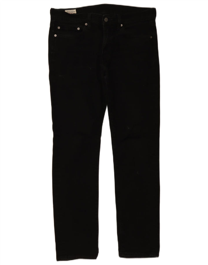 Męskie jeansy Levi's 511 Slim W32 L32 Czarna bawełna