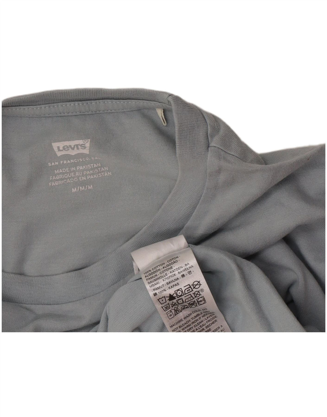 Damska koszulka Levi's Crop Graphic Top UK 14 Średnioszara bawełna