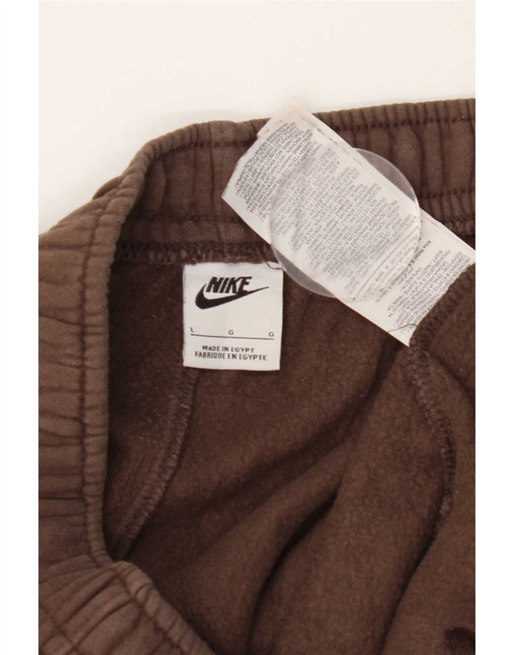 Męskie spodnie dresowe Nike, duże, brązowe, bawełniane