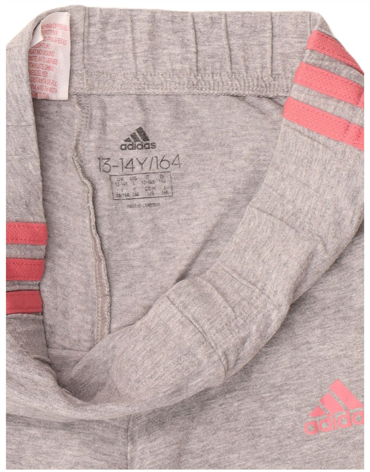 Legginsy Adidas Dziewczęce 13-14 Lat Szare