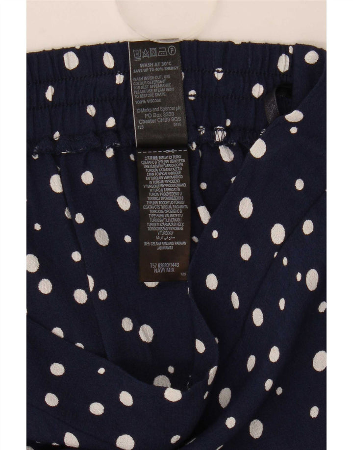 Bermudy damskie Marks & Spencer UK 12 Medium W32 Granatowe w cętki