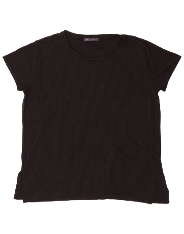 T-shirt damski Marks & Spencer Top UK 18 XL, czarna wiskoza