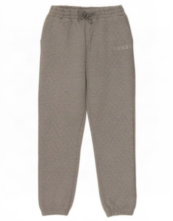 Guess Womens Tracksuit Trousers Joggers UK 14 Medium Grey Cotton