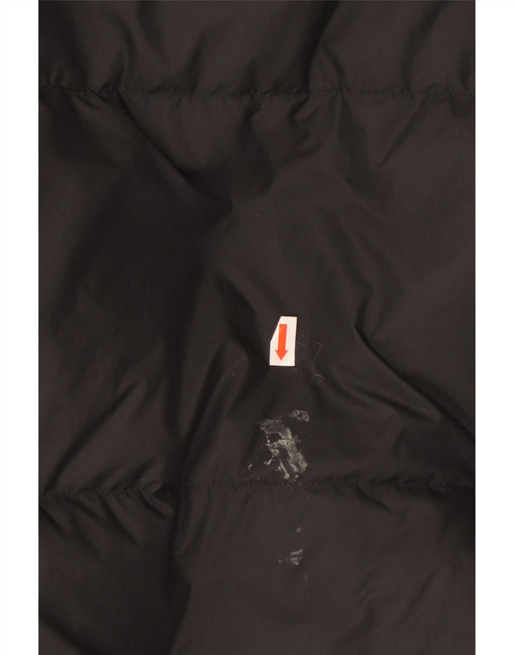 Męska wyściełana kurtka z kapturem Nike UK 40, duża, czarna, poliestrowa