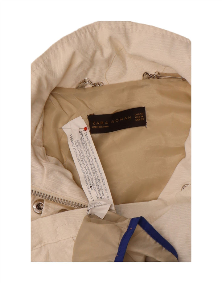 Damska kurtka Utility Jacket Zara UK 12 Medium Off White Nylon